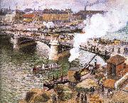 Camille Pissarro Rainy Rouen oil painting on canvas